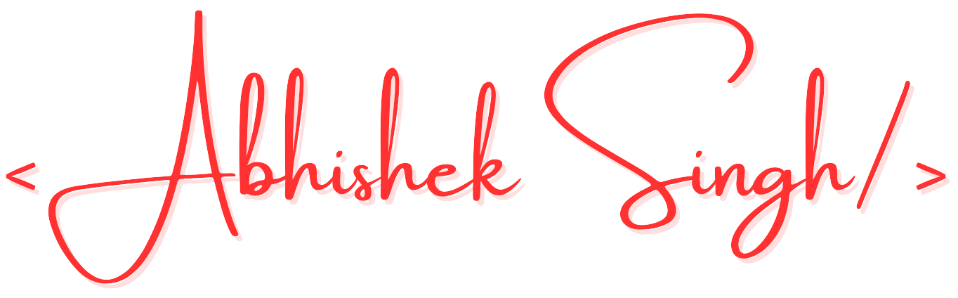 CodeByAbhi Logo - Abhishek Singh Portfolio Brand